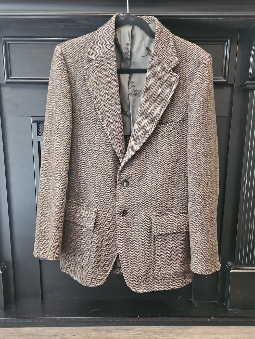 Vintage Eddie Bauer Men's Tweed Brown Wool Blazer